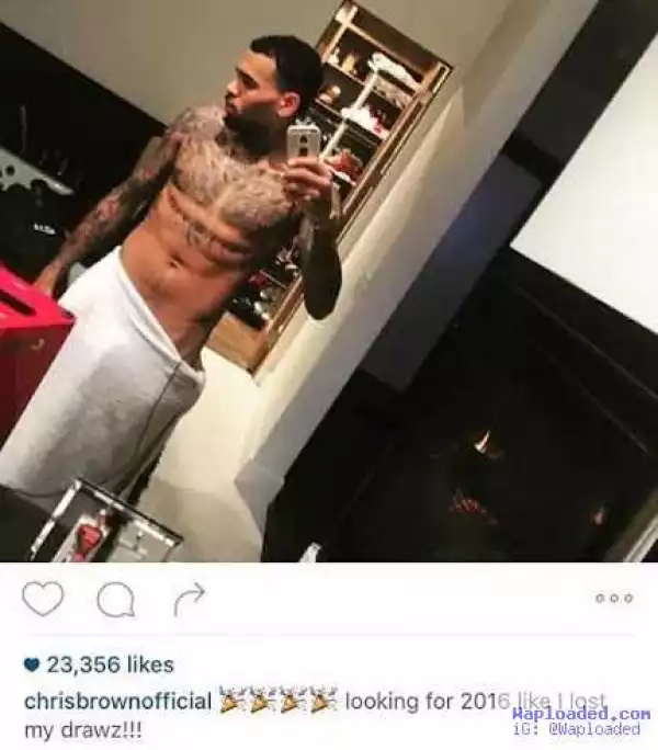 See The Naughty Photo Chris Brown Shared And Later Deleted It